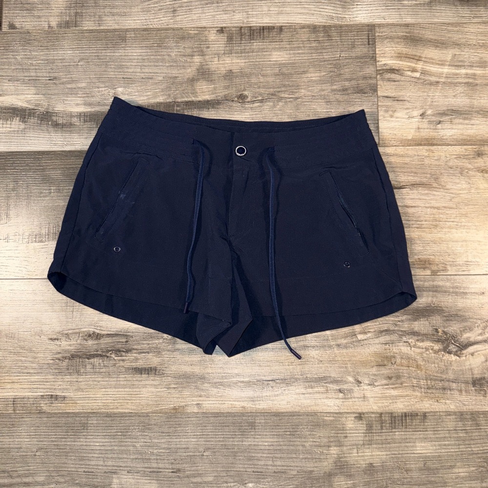 Athleta Womens Navy Athletic Shorts Size 4 Stretch Lightweight Running